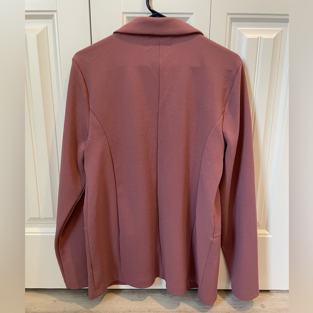 A New Day Open Front Blazer Jacket - Dusty Rose - Picture 3 of 3
